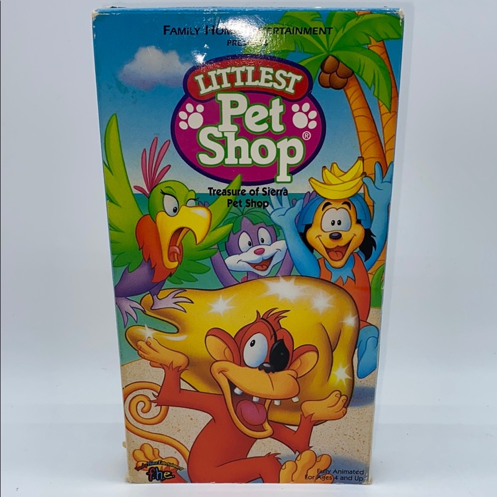 Littlest Pet Shop: Treasure of Sierra Pet Shop VHS Tape 1995